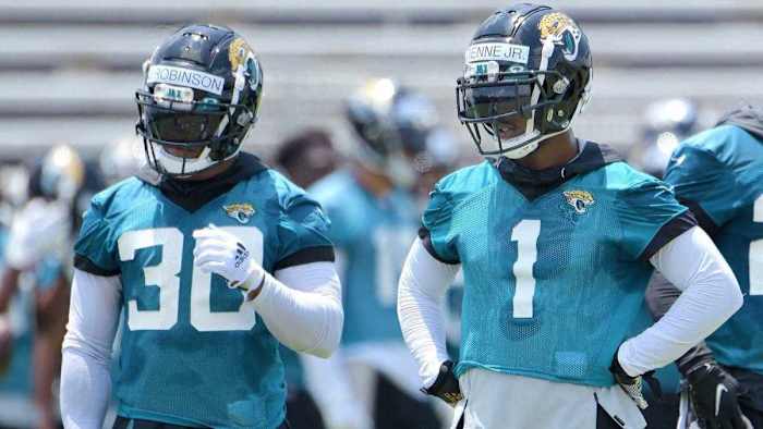 Jacksonville Jaguars Travis Etienne James Robinson
